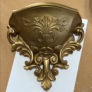 Homco Gold Wall Decor Sconce